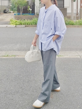 「CASPER JOHN（キャスパージョン）のアイテム」を使った、RIyO.さん（レディース・159cm）の夏コーディネート