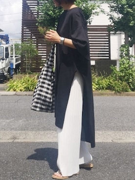 「Sheson（シーズン）のアイテム（ワンピース/ドレス）」を使った、RIyO.さん（レディース・159cm）の夏コーディネート
