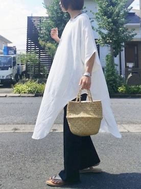 「Sheson（シーズン）のアイテム（ワンピース/ドレス）」を使った、RIyO.さん（レディース・159cm）の夏コーディネート