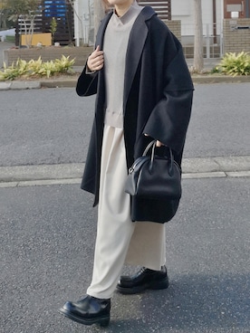 「ITEMS URBANRESEARCH（アイテムズ アーバンリサーチ）のニットベストドッキングワンピース（ワンピース）」を使った、RIyO.さん（レディース・159cm）の冬コーディネート