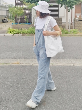 「WHEIR（ウェア）のアイテム」を使った、RIyO.さん（レディース・159cm）の夏コーディネート