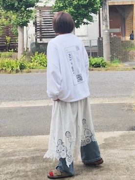 「CRB（シーアールビー）のアイテム」を使った、RIyO.さん（レディース・159cm）の秋コーディネート