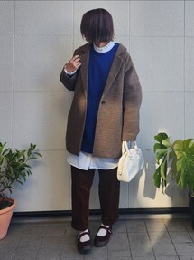 LOWRYS FARM（ローリーズファーム）の「チェックユルジャケット