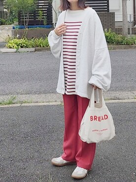 「CASPER JOHN（キャスパージョン）のアイテム」を使った、RIyO.さん（レディース・159cm）の秋コーディネート