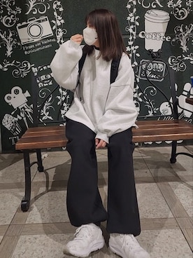 「y/m by MIHO（イムバイミホ）のアイテム」を使った、RIyO.さん（レディース・159cm）の冬コーディネート