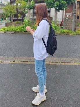 「EDWIN（エドウィン）のアイテム」を使った、RIyO.さん（骨格ナチュラル・レディース・159cm）の夏コーディネート