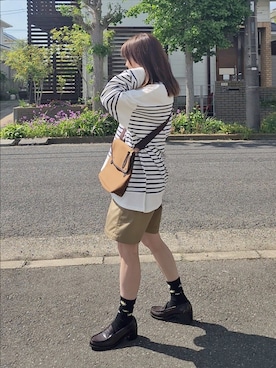 「UNIVERSAL OVERALL（ユニバーサルオーバーオール）のアイテム」を使った、RIyO.さん（骨格ナチュラル・レディース・159cm）の春コーディネート