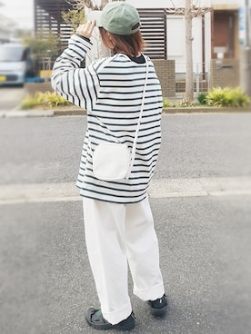 「zucca」｜「アイテム（帽子）」を使った、RIyO.さん（レディース・159cm）の春コーディネート