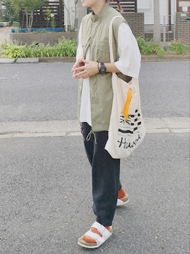 「ビリケンシュトック」｜RIyO.さん（レディース・159cm）の夏コーディネート