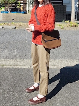 「UNIVERSAL OVERALL（ユニバーサルオーバーオール）のアイテム」を使った、RIyO.さん（骨格ナチュラル・レディース・159cm）の秋コーディネート
