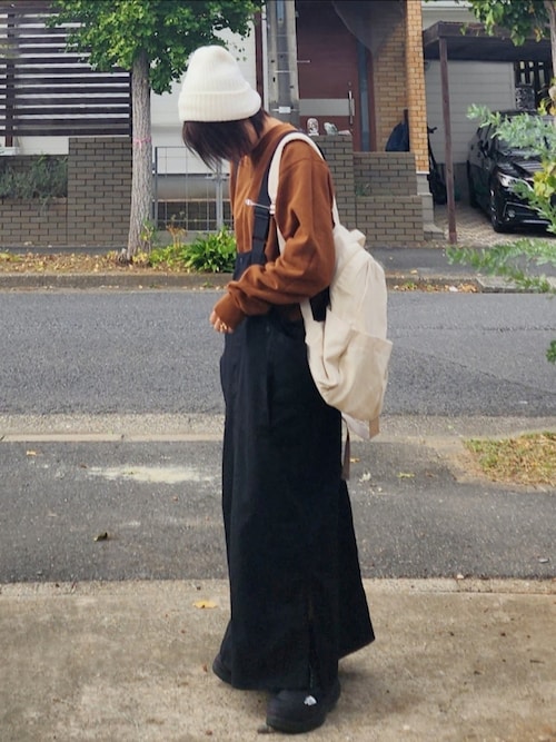 セール】ワークサロペットスカート（スカート）｜antiqua