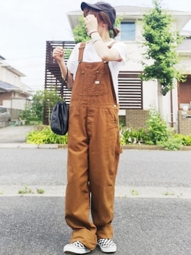 「Lee」｜「アイテム（スリッポン）」を使った、RIyO.さん（レディース・159cm）の夏コーディネート