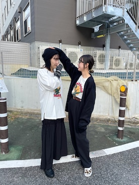 「Kastane」｜「アイテム（ニットキャップ/ビーニー）」を使った、miruさん（レディース・155cm）の秋コーディネート