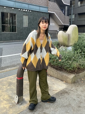 「WHIMSIC（ウィムジック）のアイテム」を使った、miruさん（レディース・155cm）の秋コーディネート