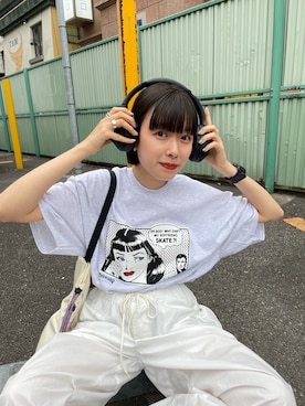 「WHIMSIC（ウィムジック）のアイテム」を使った、miruさん（レディース・155cm）の春コーディネート