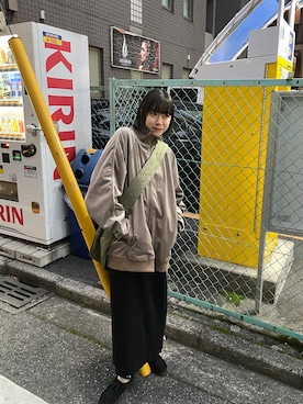 「WHIMSIC（ウィムジック）のアイテム（その他アウター）」を使った、miruさん（レディース・155cm）の冬コーディネート