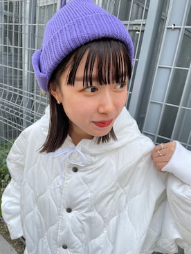 「WHIMSIC（ウィムジック）のアイテム（その他アウター）」を使った、miruさん（レディース・155cm）の冬コーディネート
