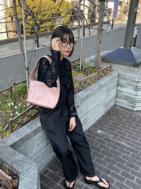 「春服デビュー宣言」｜「アイテム（サロペット/オーバーオール）」を使った、miruさん（レディース・155cm）の春コーディネート