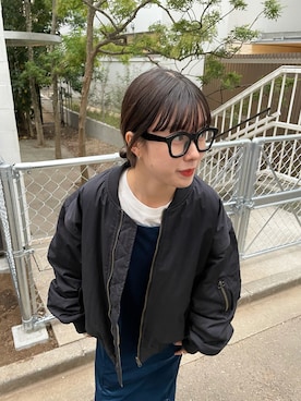 「Kastane（カスタネ）のアイテム（ブルゾン）」を使った、miruさん（レディース・155cm）の冬コーディネート