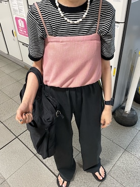 「Kastane」｜「アイテム（その他トップス）」を使った、miruさん（レディース・155cm）の夏コーディネート