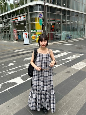 「Kastane」｜「アイテム（ワンピース/ドレス）」を使った、miruさん（レディース・155cm）の春コーディネート