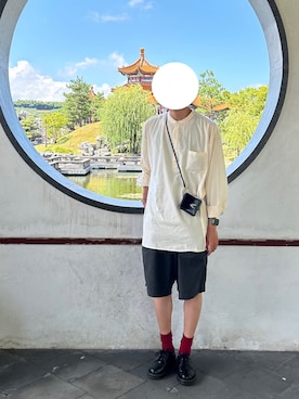 「アイテム（財布）」を使った、ちみさん（メンズ・177cm）の夏コーディネート