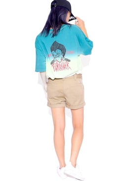 「THRASHER（スラッシャー）のアイテム」を使った、ROOPTOKYO   tabataさん（レディース・163cm）の夏コーディネート