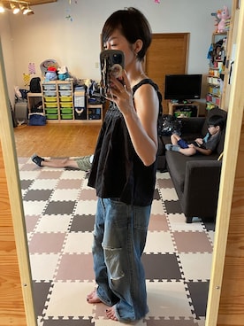 「ANTIPAST（アンティパスト）のアイテム」を使った、michiさん（レディース・156cm）の夏コーディネート