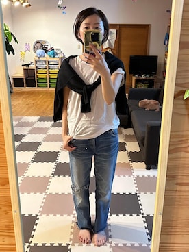 「NSF（エヌエスエフ）のアイテム」を使った、michiさん（レディース・156cm）の秋コーディネート