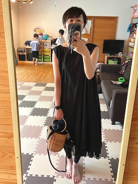 「アイテム（ワンピース/ドレス）」を使った、michiさん（レディース・156cm・40代）の夏コーディネート