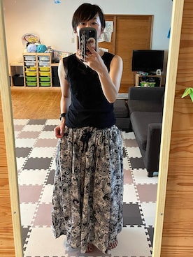 「ANTIPAST（アンティパスト）のアイテム」を使った、michiさん（レディース・156cm）の夏コーディネート