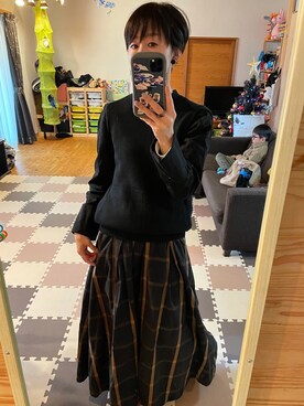 「anana（アナナ）のアイテム」を使った、michiさん（レディース・156cm）の冬コーディネート