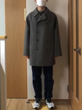「JOHN SMEDLEY（ジョンスメドレー）のアイテム（ジャケット/アウター）」を使った、アドバンストRyoさん（メンズ・171cm）の秋コーディネート