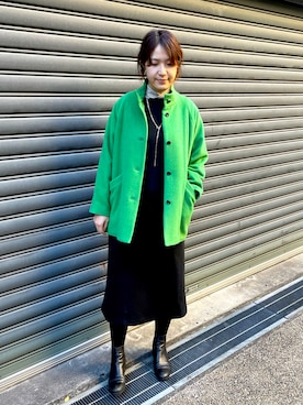 「NOMBRE IMPAIR（ノンブルアンペール）のアイテム（その他アウター）」を使った、koba.さん（レディース・168cm）の冬コーディネート