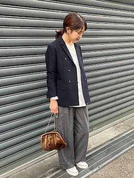 「NOMBRE IMPAIR（ノンブルアンペール）のアイテム（ジャケット/アウター）」を使った、koba.さん（レディース・168cm）の秋コーディネート