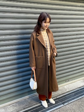 「FIL DE FER（フィルデフェール）のアイテム（その他アウター）」を使った、koba.さん（レディース・168cm）の秋コーディネート