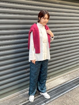 「FIL DE FER（フィルデフェール）のアイテム（カーディガン/ボレロ）」を使った、koba.さん（レディース・168cm）の秋コーディネート