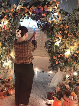 「しまむら（シマムラ）のアイテム（カーディガン/ボレロ）」を使った、𝕙𝕠𝕟𝕠𝕜𝕒 ｛低身長女子｝さん（レディース・151cm）の秋コーディネート