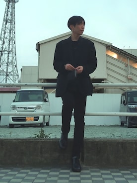 「LAD MUSICIAN（ラッドミュージシャン）のアイテム（スウェット）」を使った、りょってぃさん（メンズ・173cm）の春コーディネート