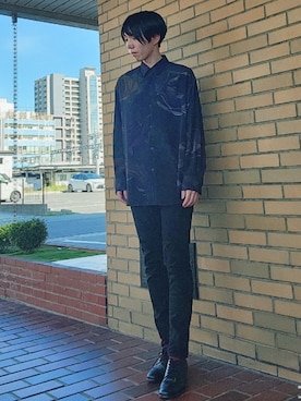 「長袖シャツ」｜りょってぃさん（メンズ・173cm・20代）の夏コーディネート