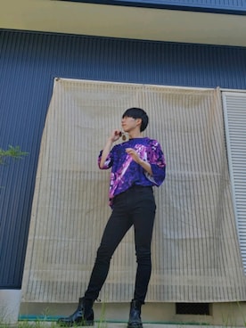 「BTS」｜「アイテム（ブーツ）」を使った、りょってぃさん（メンズ・173cm）の夏コーディネート