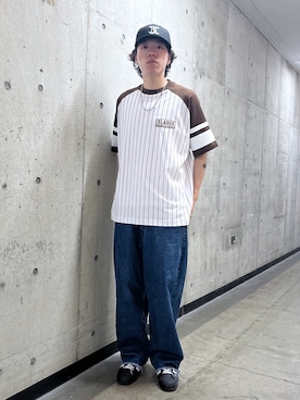 「エクストララージ」｜「アイテム（キャップ）」を使った、城　京平さん（メンズ・173cm）の夏コーディネート