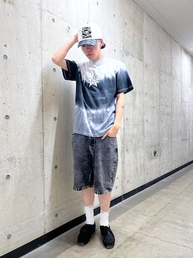 「エクストララージ」｜「アイテム（キャップ）」を使った、城　京平さん（メンズ・173cm）の夏コーディネート