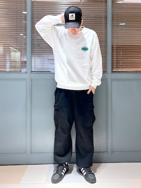 「エクストララージ」｜「アイテム（スウェットパンツ）」を使った、城　京平さん（メンズ・173cm）の秋コーディネート