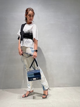 「DIESEL」｜「アイテム（サンダル）」を使った、Tolentino (トレンティーノ)さん（レディース・166cm）の夏コーディネート