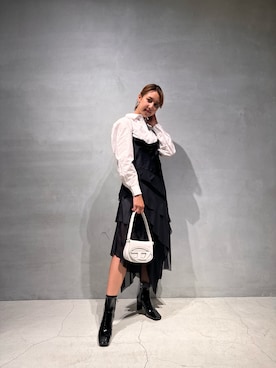 「Diesel Ginza」｜Tolentino (トレンティーノ)さん（レディース・166cm）の冬コーディネート