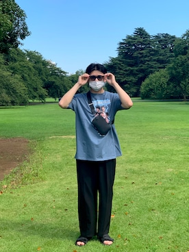 「Perushu（ペルーシュ）のアイテム（スラックス）」を使った、yuto_23さん（メンズ・178cm）の夏コーディネート