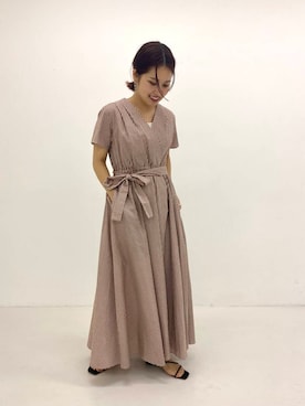 「低身長×ストレート」｜emariさん（レディース・152cm）の春コーディネート