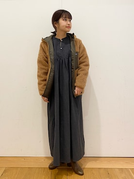 「RODE SKO」｜「アイテム（その他）」を使った、emariさん（レディース・152cm）の冬コーディネート