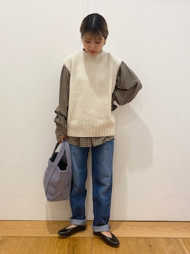 「orcival」｜「アイテム（パンプス）」を使った、emariさん（レディース・152cm）の冬コーディネート